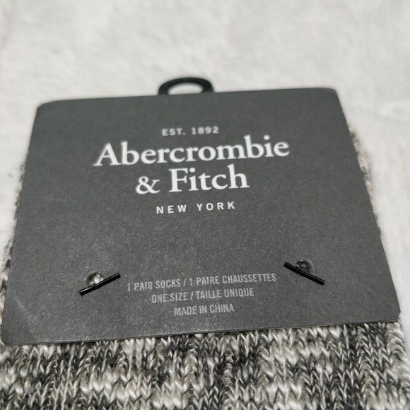NWT Abercrombie & Fitch Gray Over the Knee Socks - Picture 4 of 5